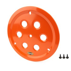 DOMINATOR RACE PRODUCTS Wheel Cover Hole Vent Alum Bolt 15in Orange- 1032-B-OR