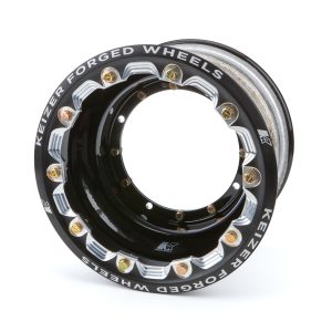 KEIZER ALUMINUM WHEELS, INC. Wheel 4-Pin 10x7 2in BS w/Bdlk Black- 1072fblb