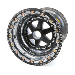 KEIZER ALUMINUM WHEELS, INC. Wheel Splined 15 x 15 Inner B/L 5in BS 42T- 15156spiFBL