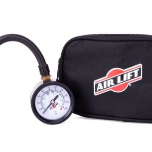 Air Lift Gauge Air Pressure, Full Sweep, 0 to 100 PSI, Analog Display, White Face/ Chrome Bezel, Illuminated – 16151