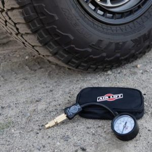Air Lift Gauge Air Pressure, Full Sweep, 0 to 100 PSI, Analog Display, White Face/ Chrome Bezel, Illuminated – 16151