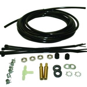 Air Lift Air Hose, 1/4 Inch Diameter, 15 Foot Length, Black, Polyurethane, With Air Lines/ Inflation Valves/ Tie Wraps/ Fittings – 22007