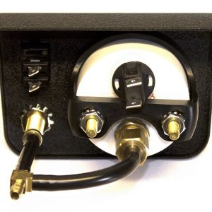 Air Lift Gauge Air Pressure, 5 Inch Width X 2-3/4 Inch Height X 4 Inch Depth Panel, Full Sweep, 0 to 100 PSI, Analog Display – 26156