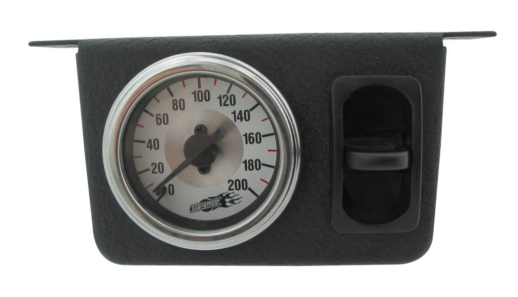 Air Lift Gauge Air Pressure, 5-1/2 Inch Width X 2-3/4 Inch Height X 6 Inch Depth Panel, Full Sweep, 0 to 200 PSI, Analog Display – 26161