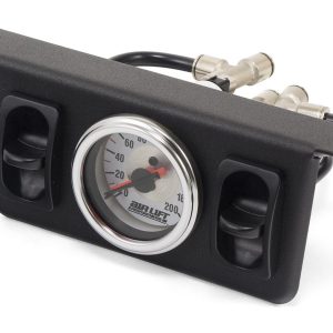 Air Lift Gauge Air Pressure, 5-1/2 Inch Width X 2-3/4 Inch Height X 6 Inch Depth Panel, Full Sweep, 0 to 200 PSI, Analog Display – 26229