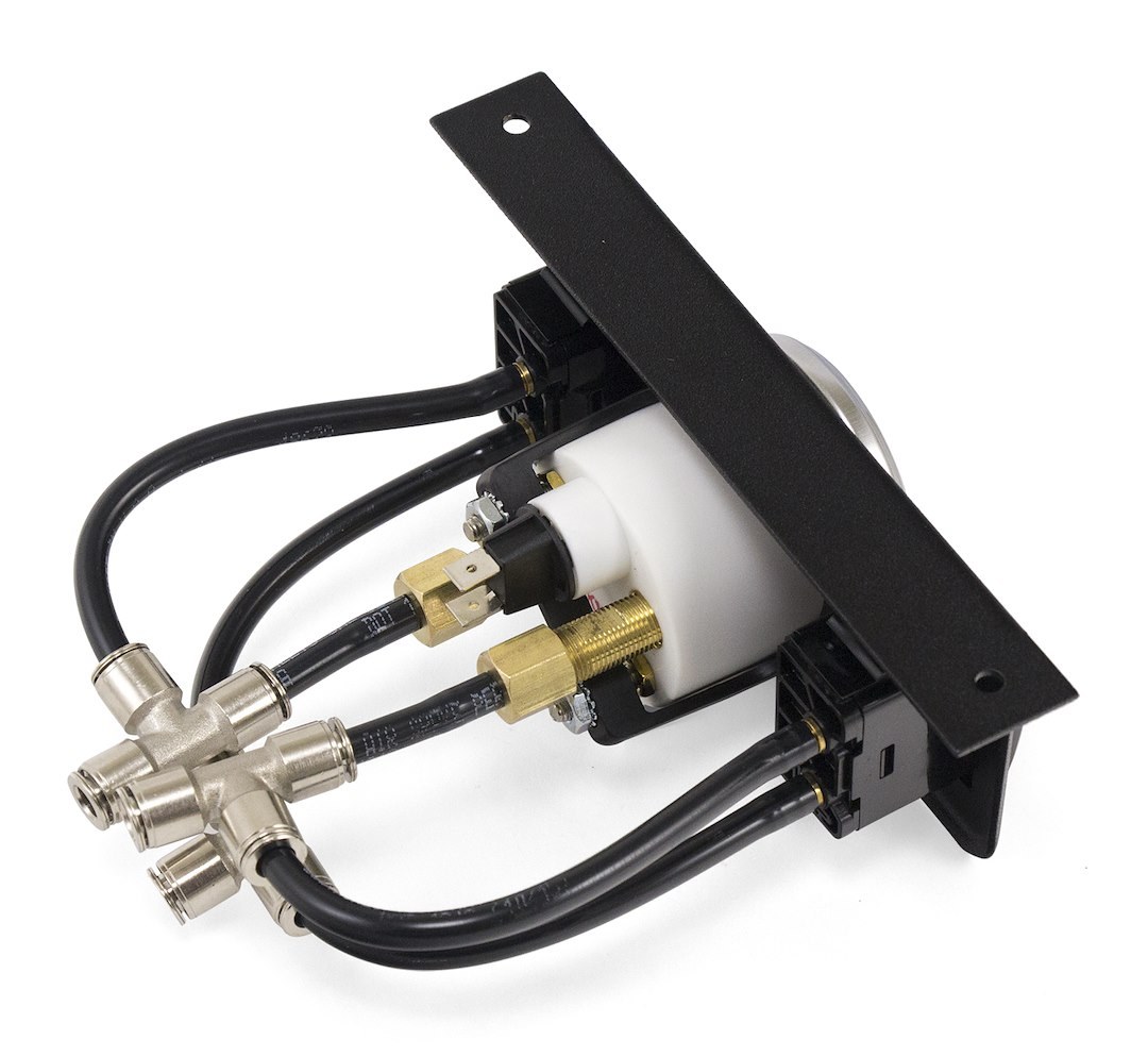 Air Lift Gauge Air Pressure, 5-1/2 Inch Width X 2-3/4 Inch Height X 6 Inch Depth Panel, Full Sweep, 0 to 200 PSI, Analog Display – 26229