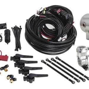 Air Lift Air Compressor, 2-1/2 Gallon Polished Aluminum Tank, With Viair 444C Compressor/ Fnpt Manifold/ 3/4 Inch Air Line – 27796