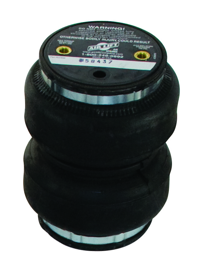 Air Lift Helper Spring Bellows, Double Bellows, 9.1 Inch Extended Height, 2.8 Inch Compressed Height, 7 Inch Diameter – 50297