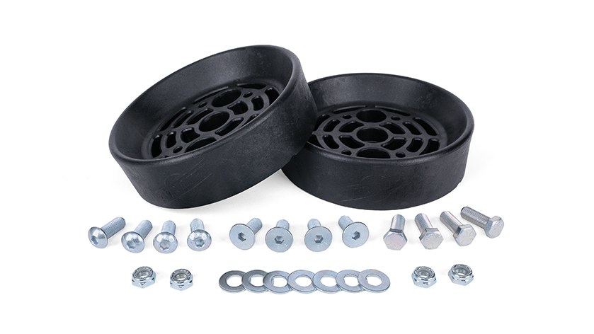 Air Lift Helper Spring Cradle, Fits All Air Lift Bellows-Style Air Springs Kits, Black, With Mounting Hardware – 52500