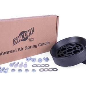 Air Lift Helper Spring Cradle, Fits All Air Lift Bellows-Style Air Springs Kits, Black, With Mounting Hardware – 52500