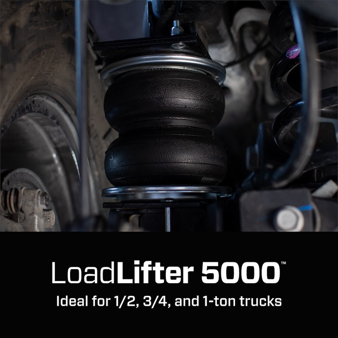 Air Lift Helper Spring Kit, Loadlifter 5000™, Air Spring, Frame Mount, Up to 5000 Pounds of Leveling Capacity – 57205