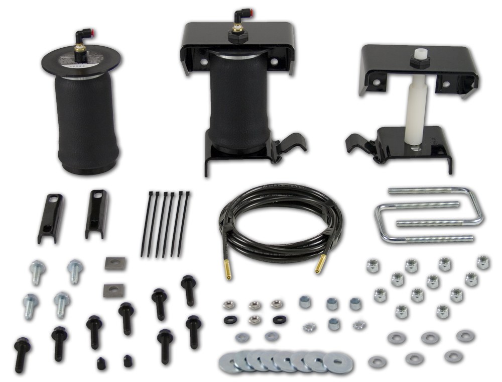 Air Lift Helper Spring Kit, Slamair ™, Air Spring, Mounts Between Leaf Springs and Vehicle Frame, Up to 2000 Pounds of Leveling Capacity – 59103