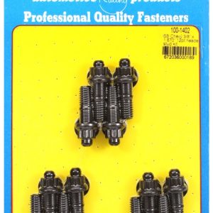 ARP Exhaust Header Stud, For Use with Chevy Small Block, 12 Point Head Type, 3/8 Inch Diameter, 1.670 Overall Length, Black Oxide – 100-1402