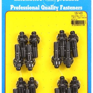 ARP Exhaust Header Stud, For Use with Chevy Big Block, 12 Point Head Type, 3/8 Inch Diameter, 1.670 Inch Overall Length, Black Oxide – 100-1403