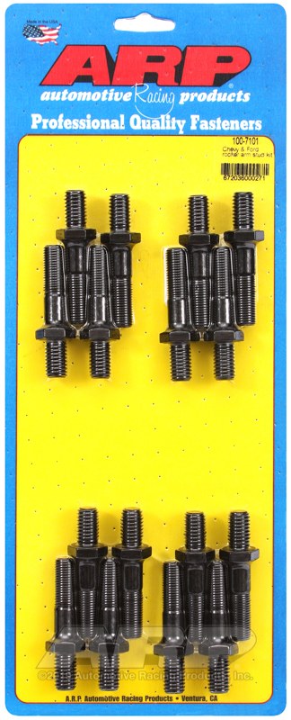 ARP Rocker Arm Stud, For Use with Chevy/ Ford Rocker Arm, 1.900 Inch Overall Stud Length, 1.000 Inch Adjuster Thread Depth – 100-7101