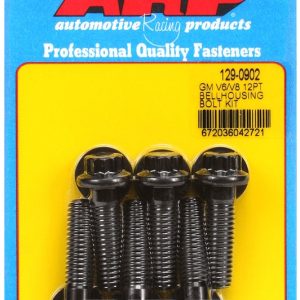 ARP Manual Trans Bellhousing Stud, For Use with Chevrolet V6 and V8 Engines, 3/8 Inch Diameter, 1.375 Inch Length, Black Oxide – 129-0902