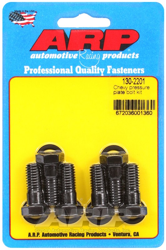 ARP Clutch Pressure Plate Bolt, For Use with 265/ 502 Chevy V8, 3/8 Inch – 16 Thread Size, 180000 PSI Tensile Strength, Hex Style Head Type – 130-2201