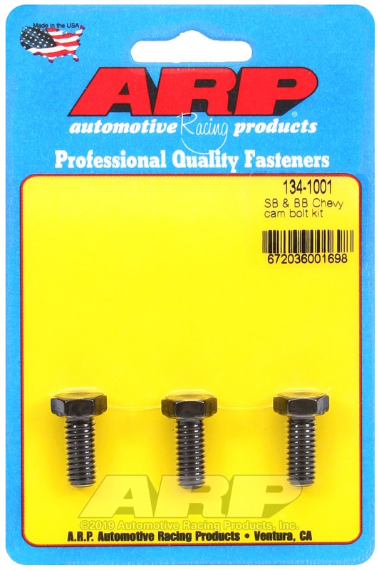 ARP Camshaft Bolt, Small Block/ Big Block Chevy, 180000 Pounds Per Square Inch Tensile Strength, 5/16 Inch – 18 Thread Size – 134-1001