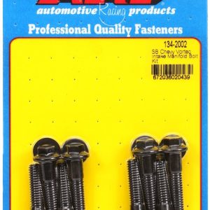 ARP Intake Manifold Bolt, For Use with Chevy 305/ 350 Vortec, Hex Style Head Type, Black Oxide, Chrome Moly, With Washers – 134-2002