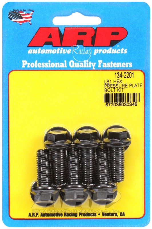 ARP Clutch Pressure Plate Bolt, For Use with Gen III/Ls Series Chevy Small Block, 10 Millimeter X 1.50 Thread Size – 134-2201