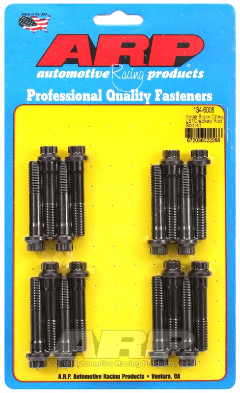ARP Connecting Rod Bolt, For Use with Gen III/ Ls Series Chevy Small Block, Reference Head Type Arp E Style, 200000 PSI Tensile Strength – 134-6006