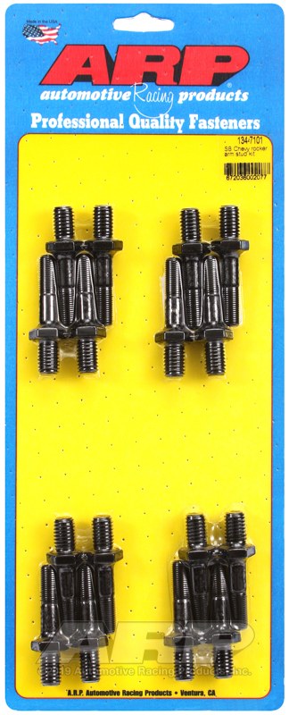 ARP Rocker Arm Stud, For Use with Chevy Small Block, 1.750 Inch Overall Stud Length, 0.800 Inch Adjuster Thread Depth – 134-7101