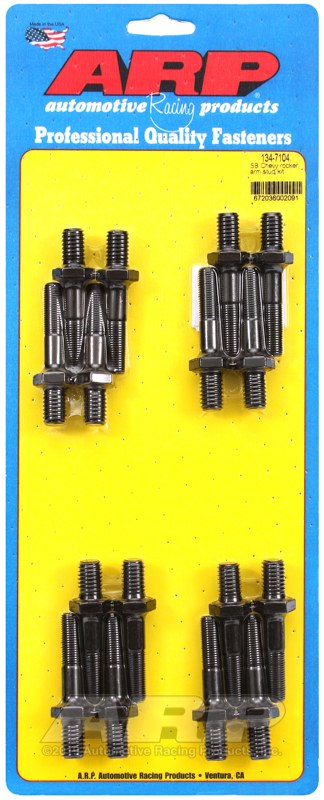 ARP Rocker Arm Stud, For Use with Chevy Small Block, 1.895 Inch Overall Stud Length, 1.000 Inch Adjuster Thread Depth – 134-7104