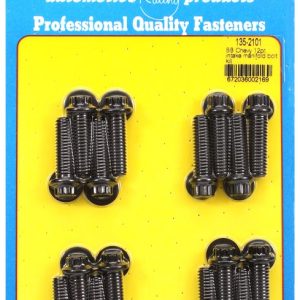 ARP Intake Manifold Bolt, For Use with Chevy 396/ 454 Cubic Inch, 12 Point Head Type, Black Oxide, Chrome Moly, With Washers – 135-2101