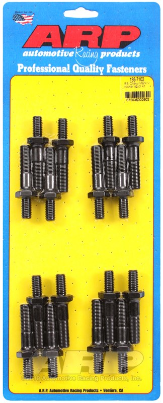 ARP Rocker Arm Stud, For Use with Chevy Big Block, 1.900 Inch Overall Stud Length, 0.750 Inch Adjuster Thread Depth – 135-7102