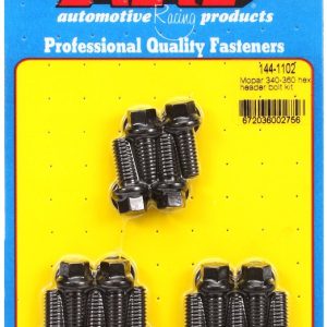 ARP Exhaust Header Bolt, For Use with Chysler, 5/16 Inch Thread Size, .750 Inch Length, Hex Style Head Type, Black Oxide, Chrome Moly – 144-1102