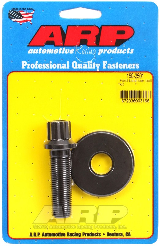 ARP Harmonic Balancer Bolt, For Use with 289/ 460 Cubic Inch Ford, 5/8 Inch Socket Size, 5/8 Inch – 18 Thread Size – 150-2501