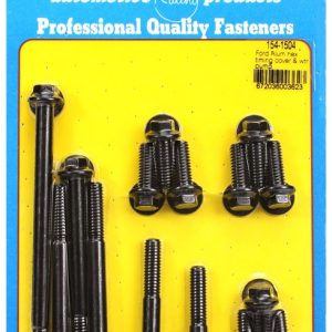 ARP Water Pump Bolt, For Use with Ford 289/ 302 with Aluminum Timing Cover and Water Pump, Hex Style Head Type, Black Oxide, Chrome Moly – 154-1504