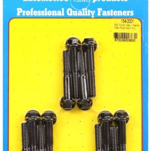 ARP Intake Manifold Bolt, For Use with Ford 260/ 289/ 302/ 351W, Hex Style Head Type, Black Oxide, Chrome Moly, With Washers – 154-2001