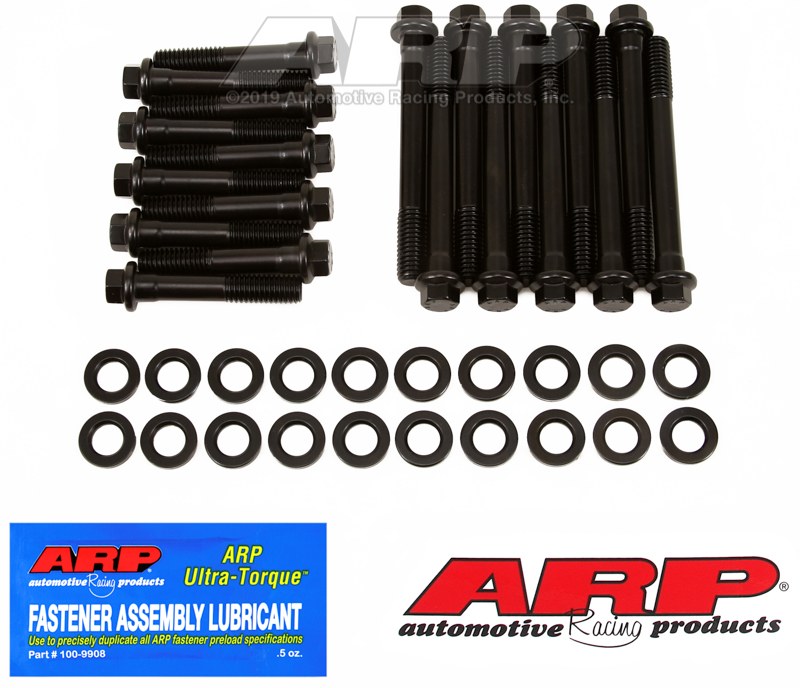 ARP Cylinder Head Bolt Set, For Use with Ford Small Block 289/ 302, Factory Heads/ Edelbrock Heads 60259/ 60379, Hex Style Head Type – 154-3601