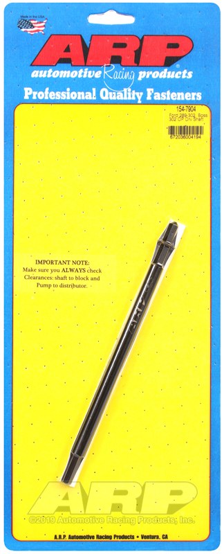 ARP Oil Pump Drive Shaft, For Use with 289/ 302 Cubic Inch/ Boss 302 Ford, APR2000 Steel, 220000 PSI – 154-7904