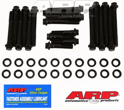 ARP Cylinder Head Bolt Set, For Use with 1964 and Earlier Pontiac 326/ 347/ 370/ 389/ 421 Cid, D Port Heads, Hex Style Head Type – 190-3608