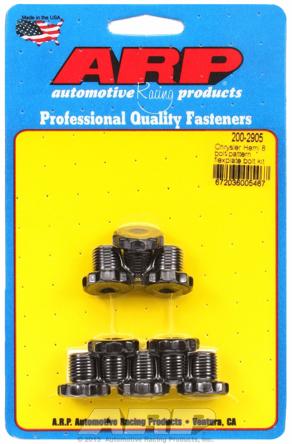 ARP Auto Trans Flexplate Bolt, For Use with Aftermarket 383/ 440 V8 Chrysler/ Dodge and Hemi with 8 Bolt Crank – 200-2905