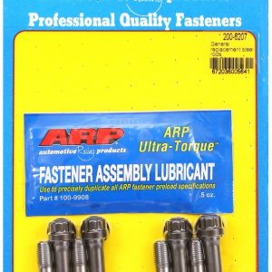 ARP Connecting Rod Bolt, General Replacement, 220000 PSI Tensile Strength, Polished, ARP2000 Steel, Set of 8 – 200-6207