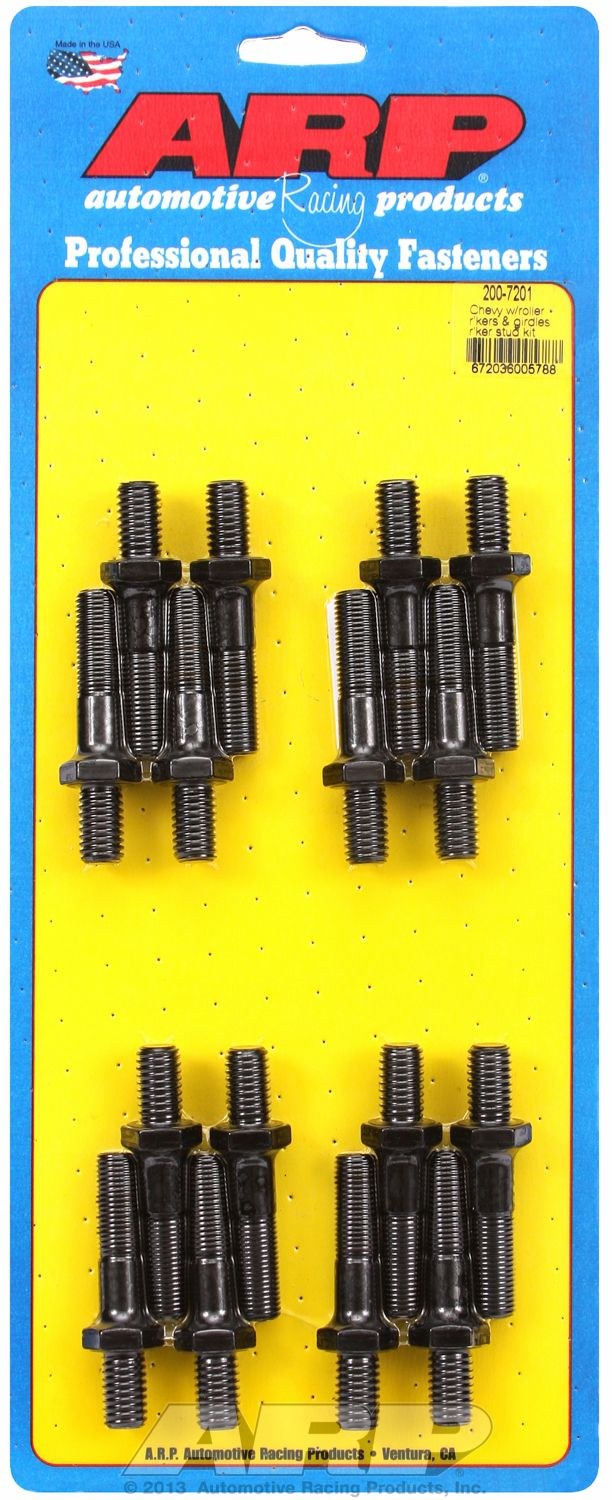 ARP Rocker Arm Stud, For Use with Chevy/ Ford Rocker Arm, 1.900 Inch Overall Stud Length, 1.000 Inch Adjuster Thread Depth – 200-7201