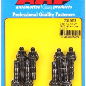 ARP Valve Cover Stud, For Use with Cast Aluminum Valve Cover, 1.500 Inch Overall Length, 1/4 Inch – 20 Thread Size, 12 Point Head Type – 200-7613
