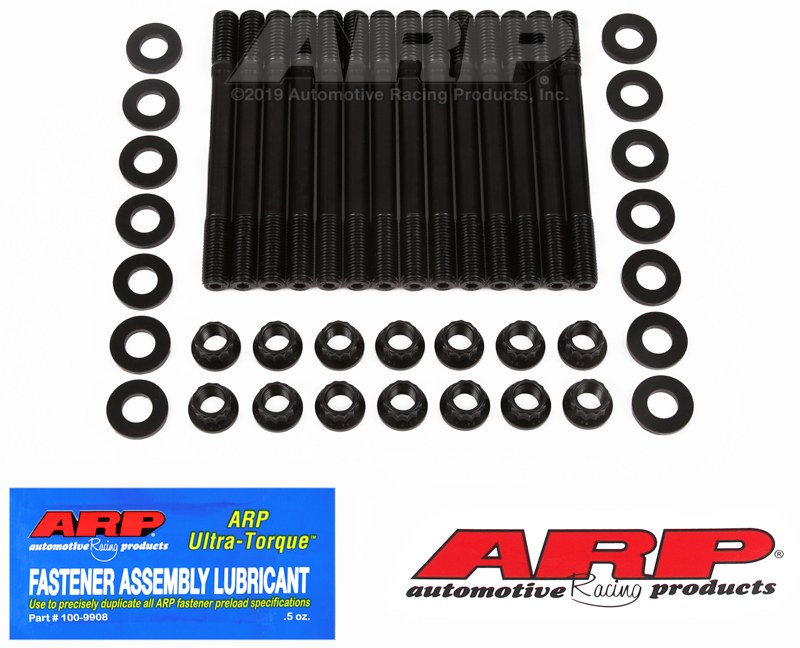 ARP Cylinder Head Stud, For Use with Bmw 2.5L/ 3.0L/ 3.2L Inline 6, 12 Point Nuts, Black Oxide, Chrome Moly – 201-4302