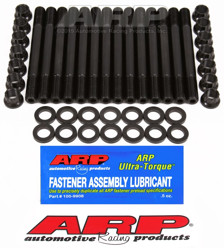 ARP Cylinder Head Stud, For Use with 1993-1998 3.0L Toyota Supra, 12 Point Nuts, Black Oxide, Chrome Moly – 203-4205