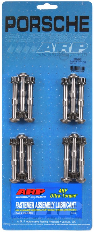 ARP Connecting Rod Bolt, For Use with Porsche 911, Reference Head Type Arp H Style, 220000 PSI Tensile Strength, With Wav-Loc, Polished – 204-6001