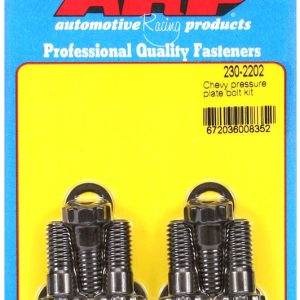 ARP Clutch Pressure Plate Bolt, For Use with 265/ 502 Chevy V8, 3/8 Inch – 16 Thread Size, 200000 PSI Tensile Strength, Hex Style Head Type – 230-2202