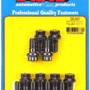 ARP Differential Ring Gear Bolt, For Use with General Motors, 0.800 Inch Under Head Length, 3/8 Inch – 24 Thread Size, 12 Point Head Type – 230-3001
