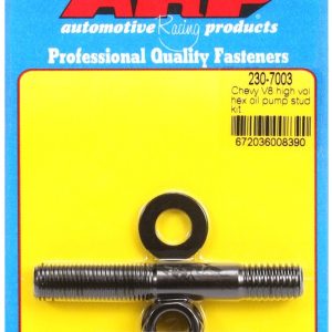 ARP Oil Pump Stud, For Use with Small/ Big Block Chevy, Hex Style Head Type, Black Oxide, Chrome Moly, With Nuts/ Washers – 230-7003