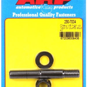 ARP Oil Pump Stud, For Use with Small/ Big Block Chevy, 12 Pi, Black Oxide, Chrome Moly, With Nuts/ Washers – 230-7004