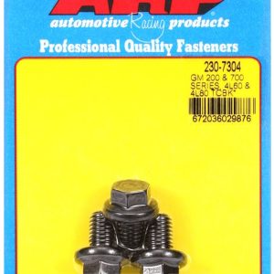 ARP Torque Converter Bolt, For Use with General Motors, 0.590 Inch Under Head Length, 10 Millimeter X 1.5 Thread Size, With Washers – 230-7304