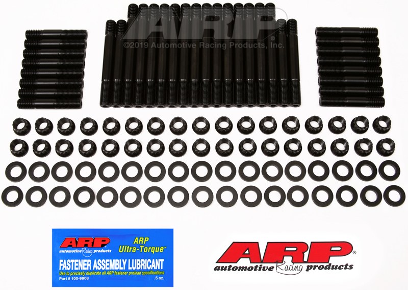 ARP Cylinder Head Stud, For Use with Chevy Gen III Vortec/ Truck, 12 Point Nuts, Black Oxide, Chrome Moly – 234-4301