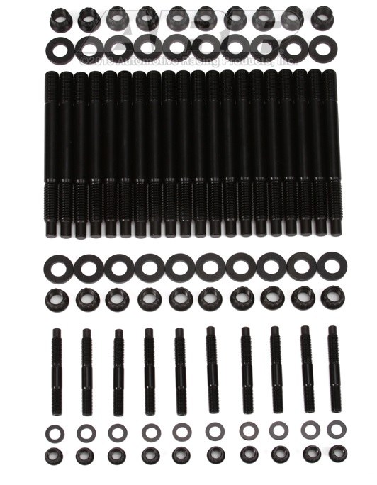 ARP Cylinder Head Stud, For Use with 2004 and Later Gen III/ Ls Series Small Block, 12 Point Nuts, Black Oxide, 8740 Alloy – 234-4317